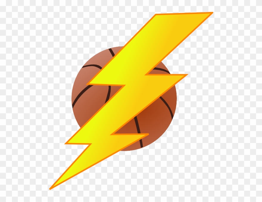 Oklahoma City Thunder Lightning Basketball Clip Art - Lightning With A Basketball - Png Download