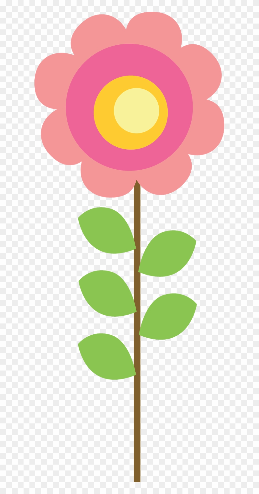 Clipart De Búhos De Colores - Passarinho Florzinha Png Transparent Png