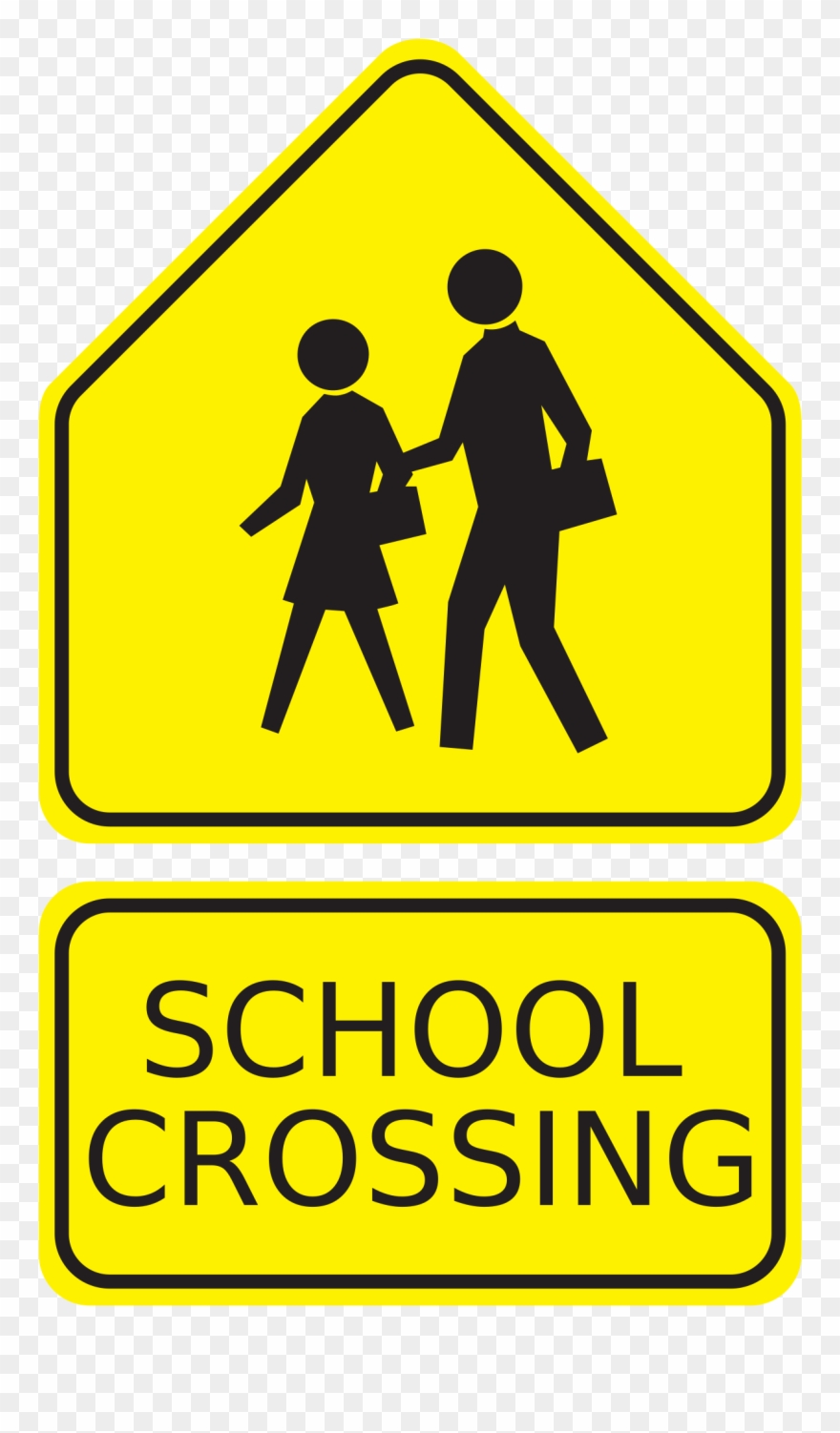 Oklahoma City Public Schools School Zone Pedestrian - School Zone Sign Bc Clipart