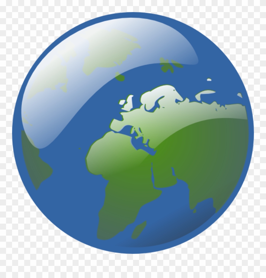 Animated Globe Clipart Earth Globe Clip Art At Clker - Transparent Background Earth Clipart - Png Download