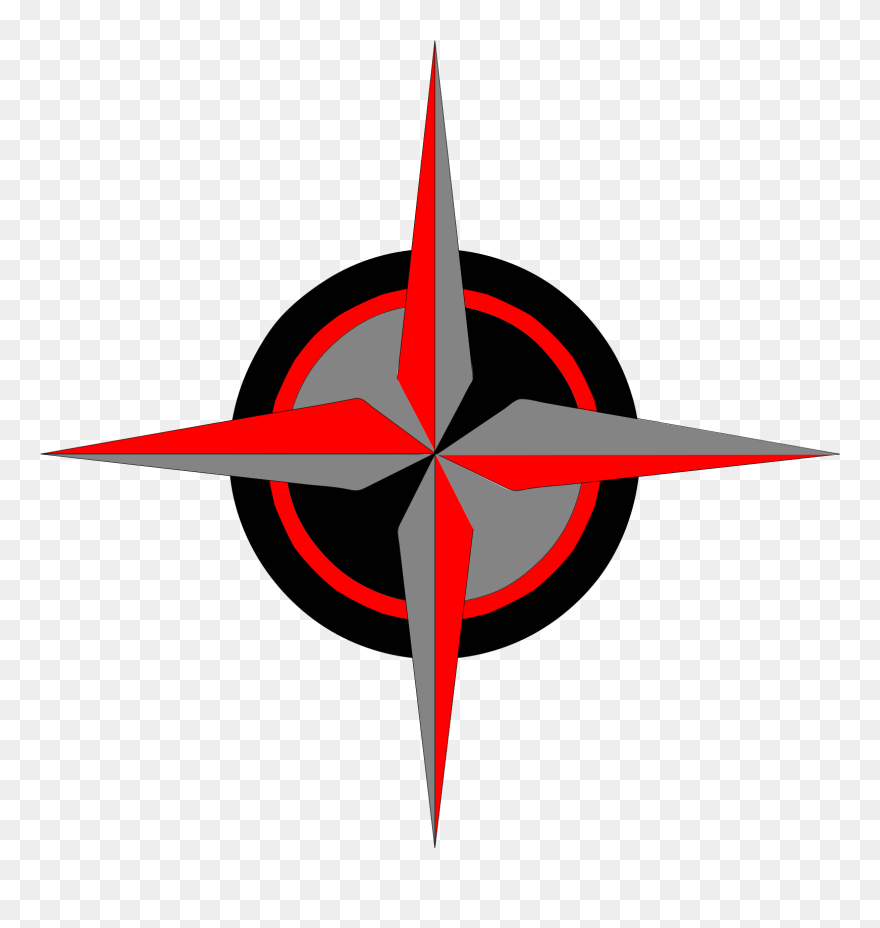 Compass Clipart Red - Logo Compass Clip Art - Png Download