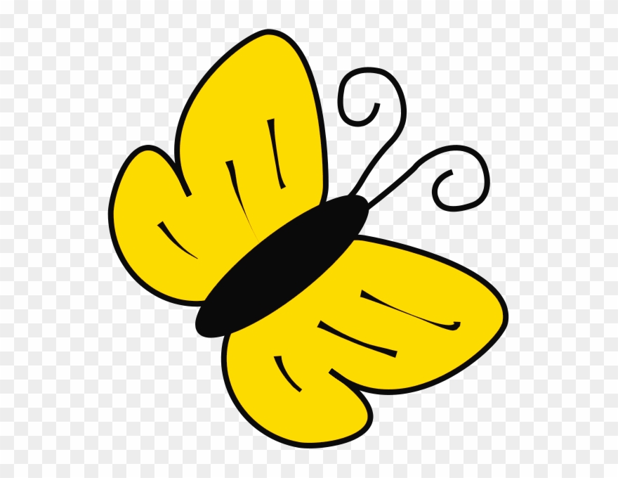 Yellow Butterfly Clipart Clipart Panda Free Clipart - Butterfly Clip Art - Png Download