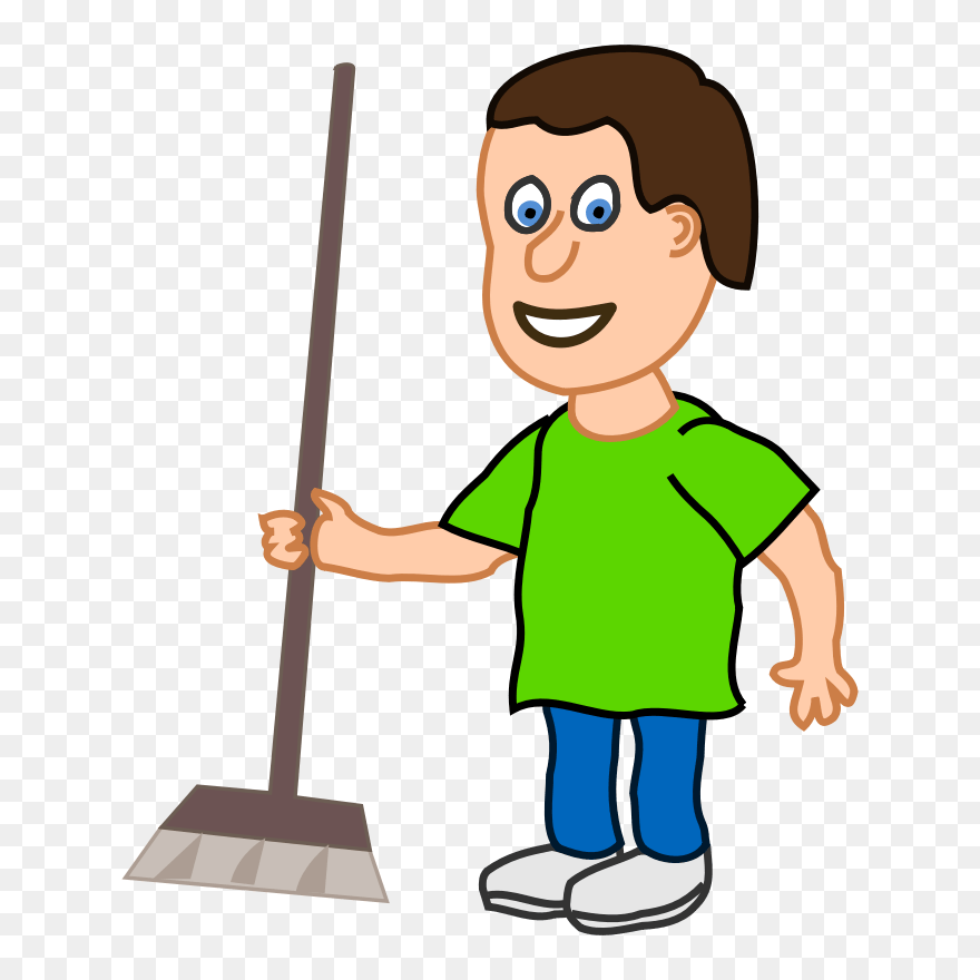 Housekeeping Man Cliparts - Png Download
