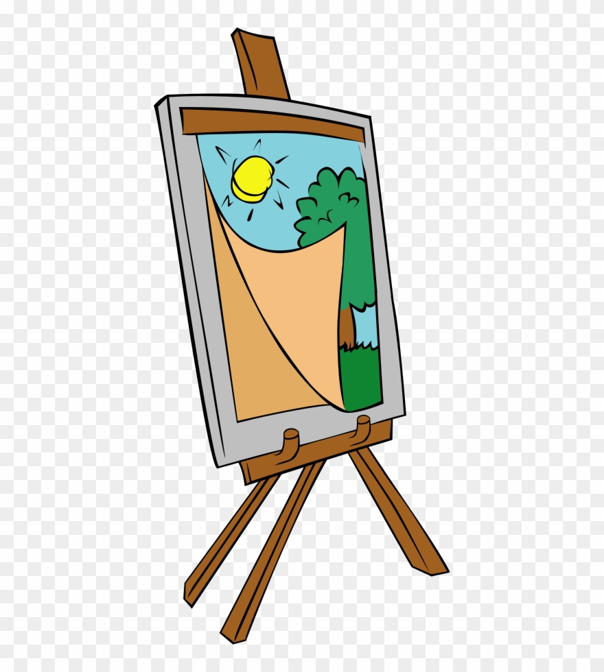 Paint Free Image At Clker Vector Clip Art Image - Easel Clip Art - Png Download