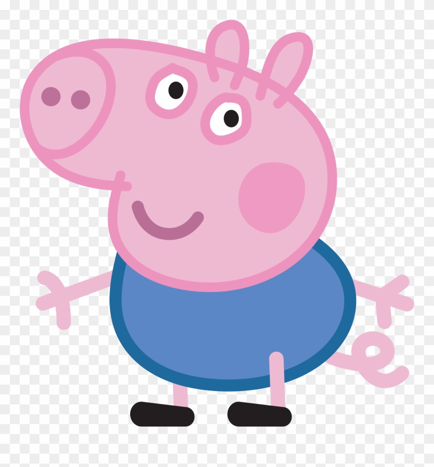 Peppa Pig George - Peppa Pig Mini Figurine Set Clipart