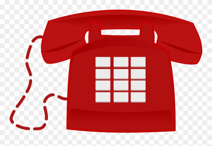 Telephone - Clipart - Clip Art Red Phone - Png Download