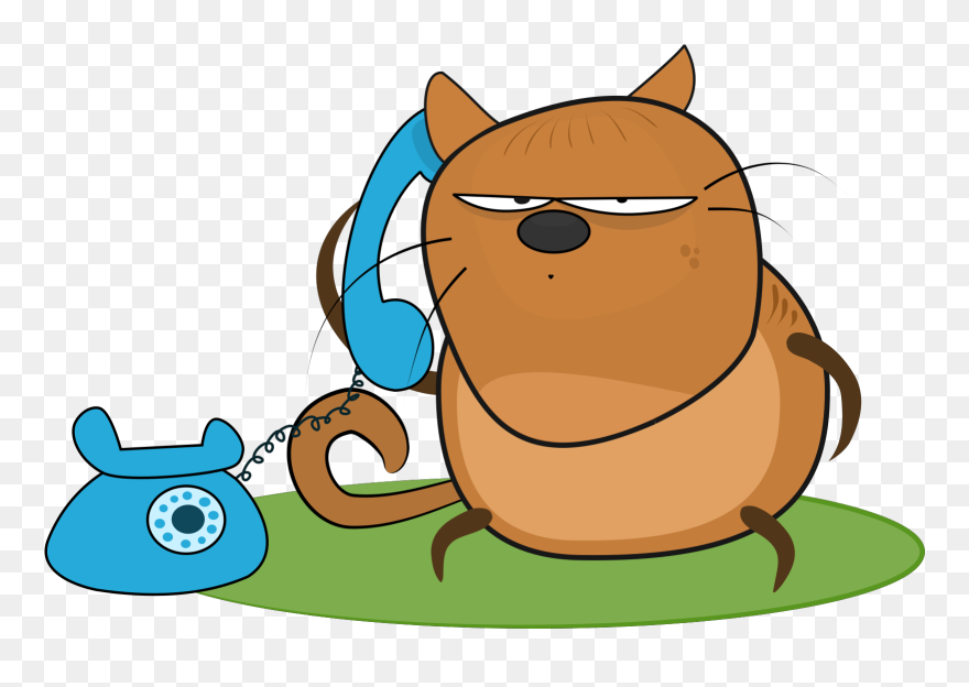 Mit Telefon - Talking On The Phone Clipart - Png Download