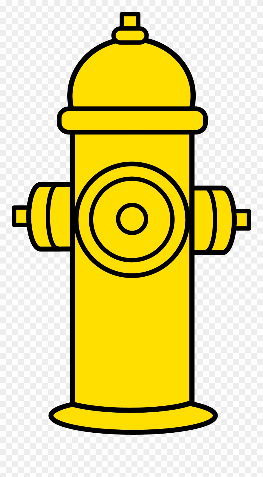 Fire Hydrant Clipart Free - Fire Hydrant Easy Drawing - Png Download