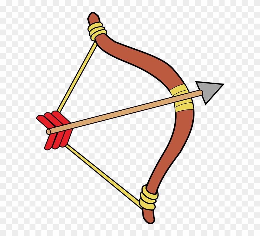 Image Free Download Archery Vector Word - Clipart Bow And Arrow - Png Download