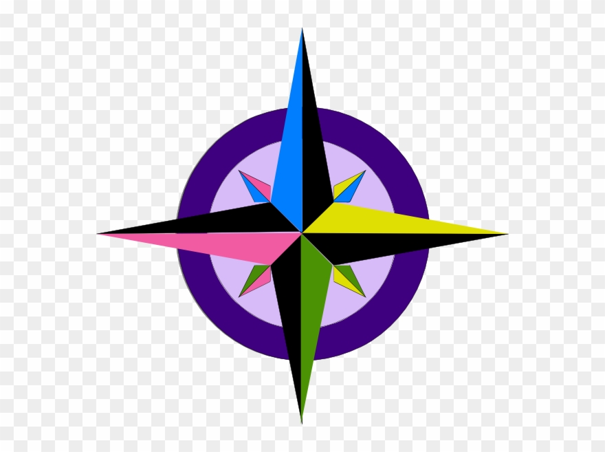Compass Rose Clip Art - North Compass Symbol - Png Download