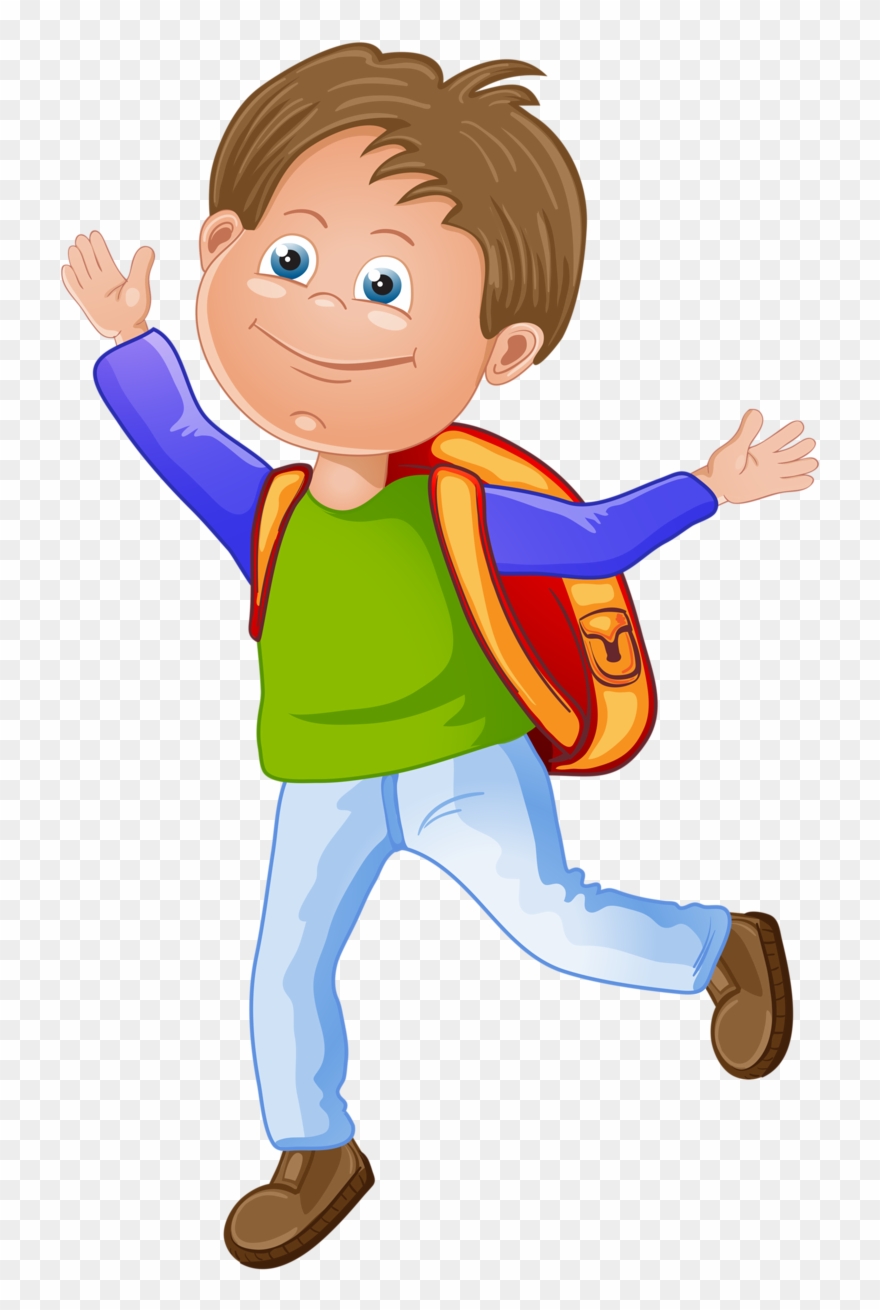 Фотки Schultage, Schulanfang, Kinder, Kinder, Schulanfänger, - Child Going To Schoolclip Art - Png Download