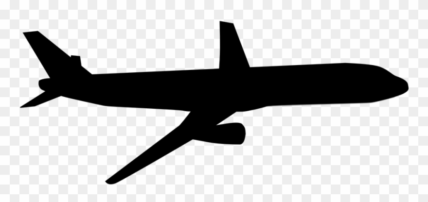 Black And White Airplane Clipart