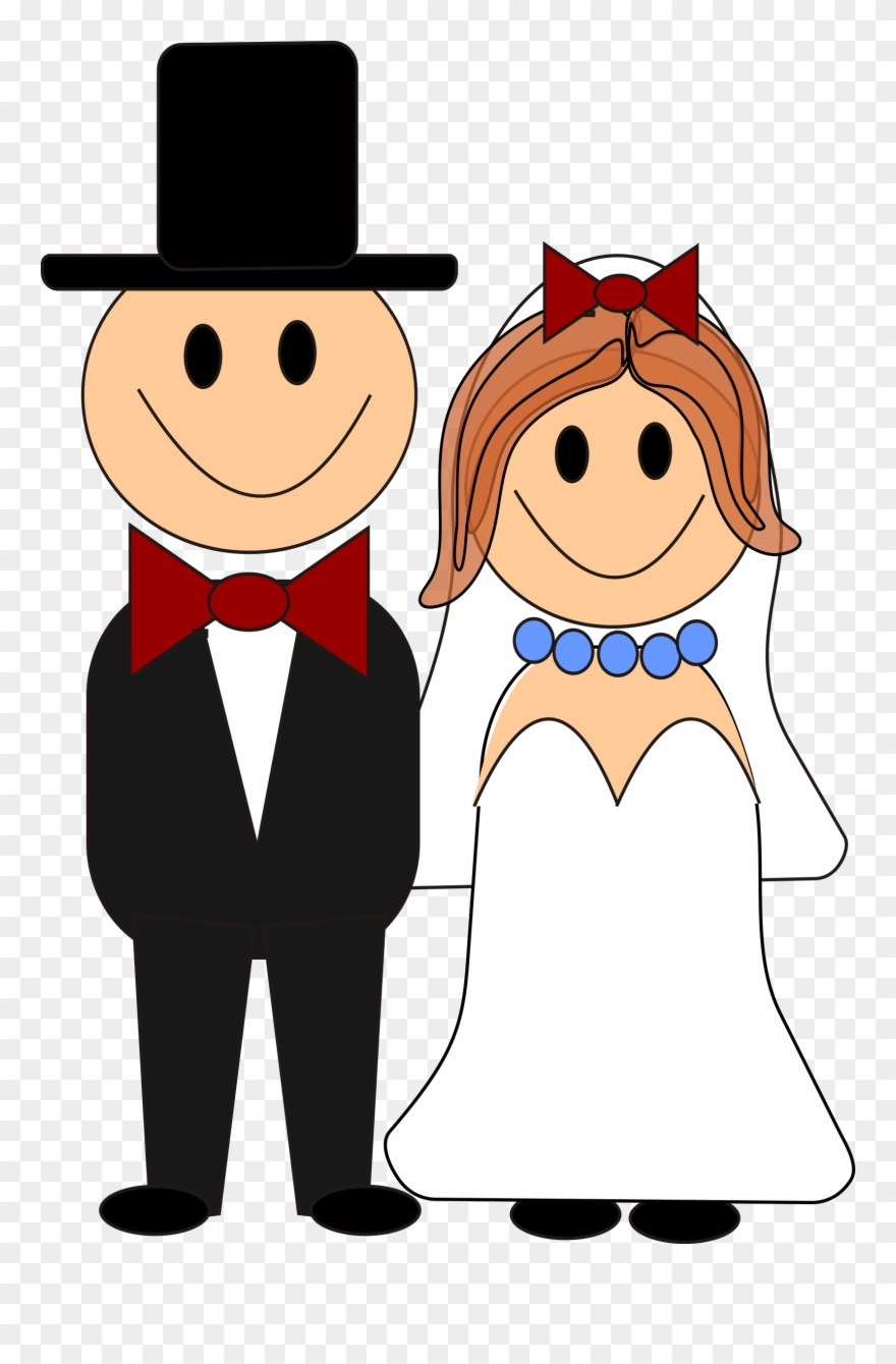 Bride And Groom Graphics Free This Cute - Cartoon Bride And Groom Clipart