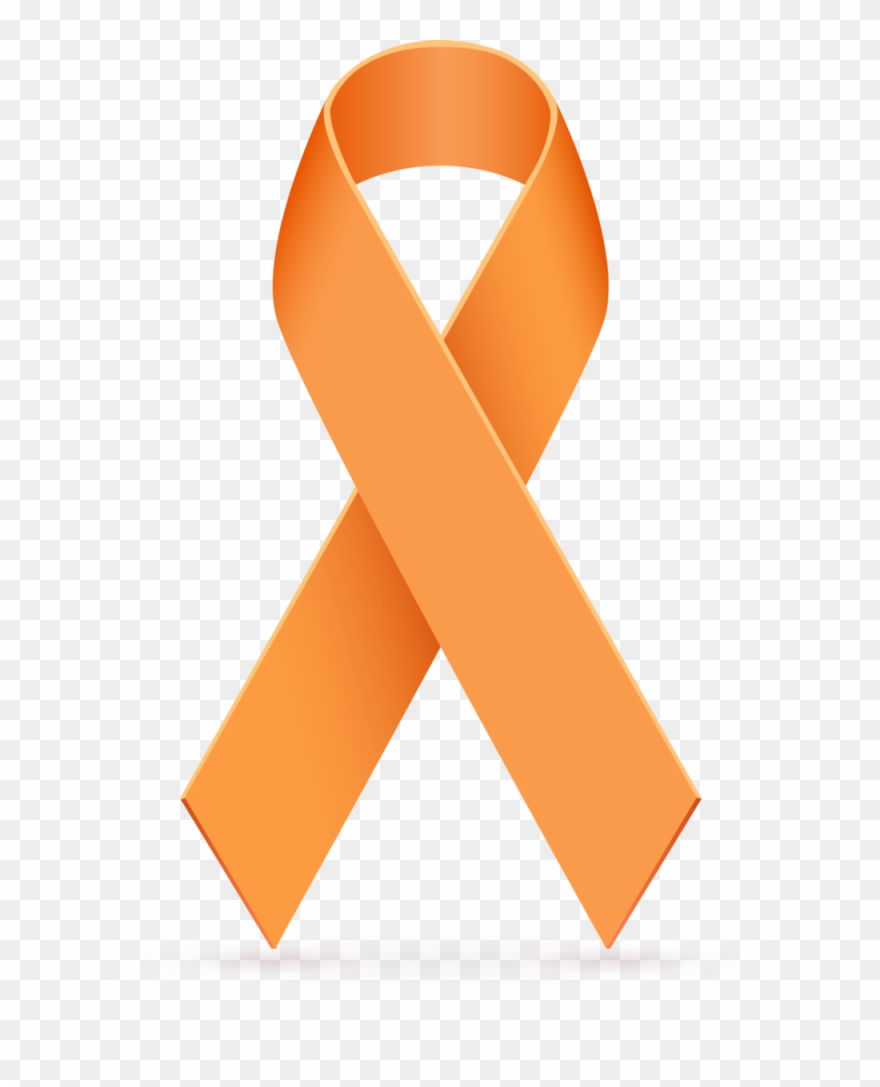 Orange Ribbon - Cinta De Luto Png Clipart