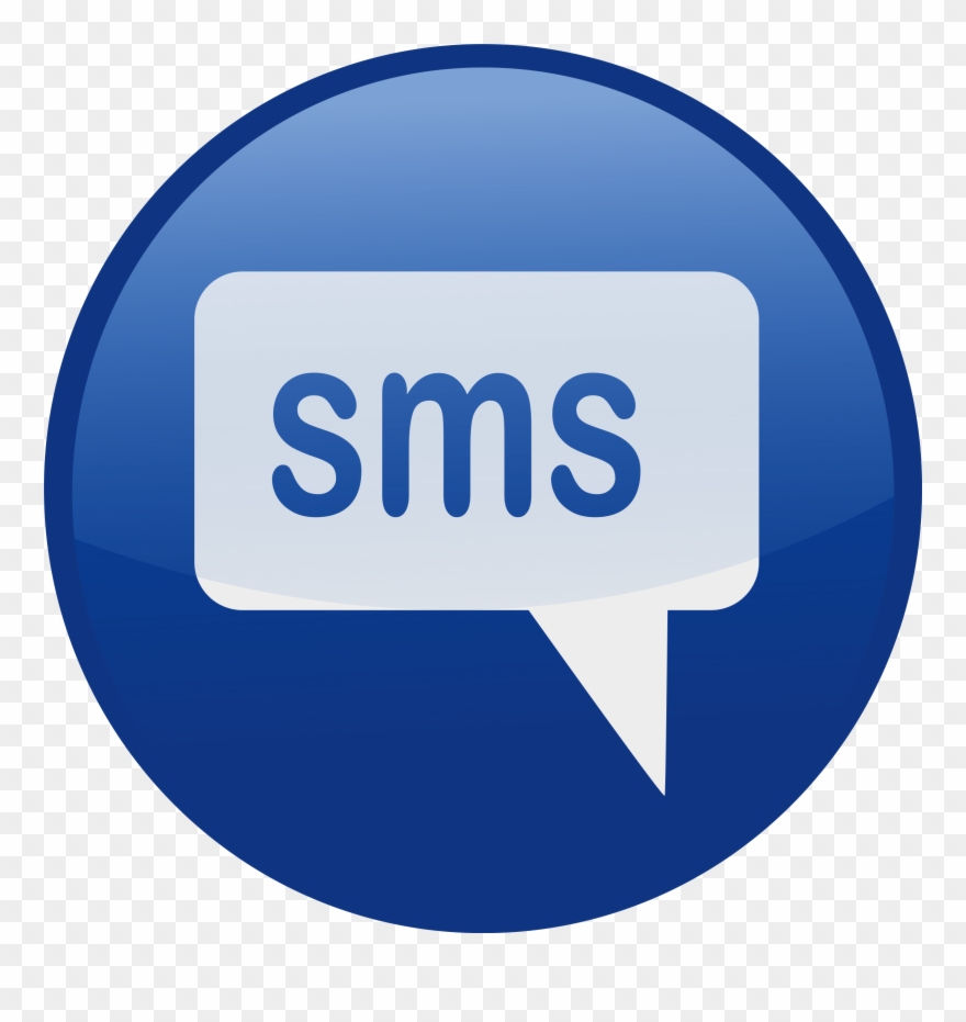 Phone Clipart Blue - Icono De Mensaje De Texto - Png Download