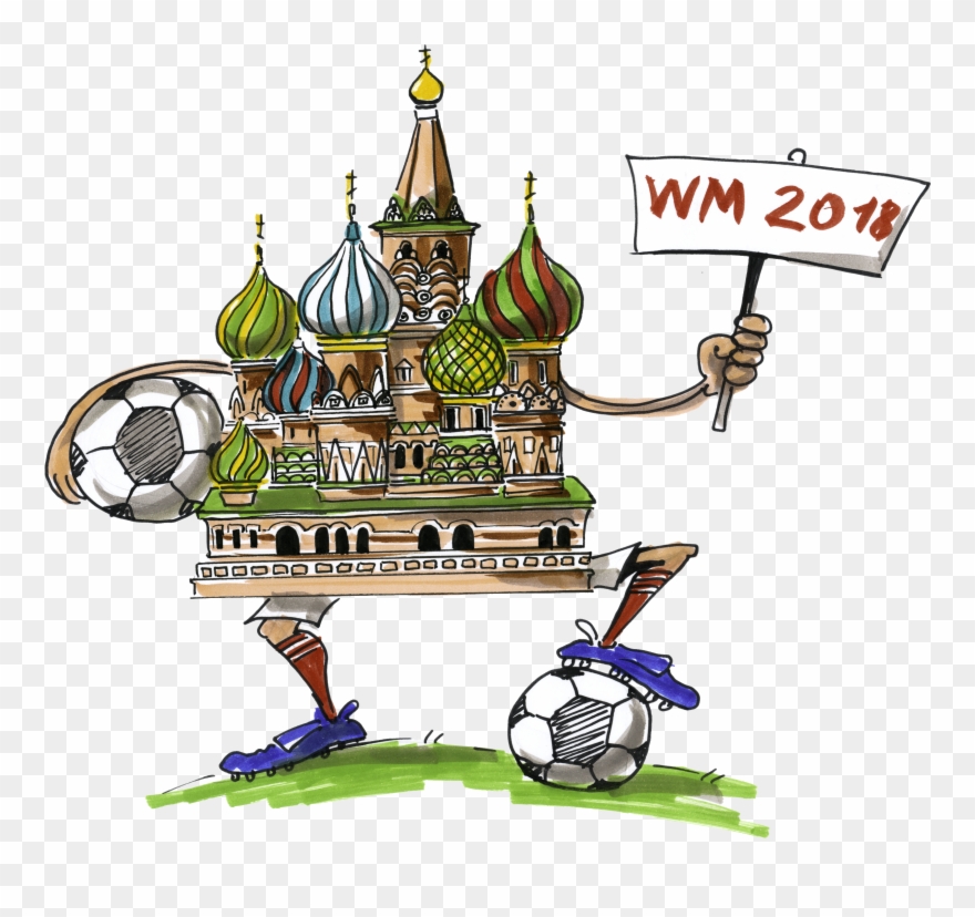Fussball Russland Wm - Fußball Wm 2018 Comic Clipart