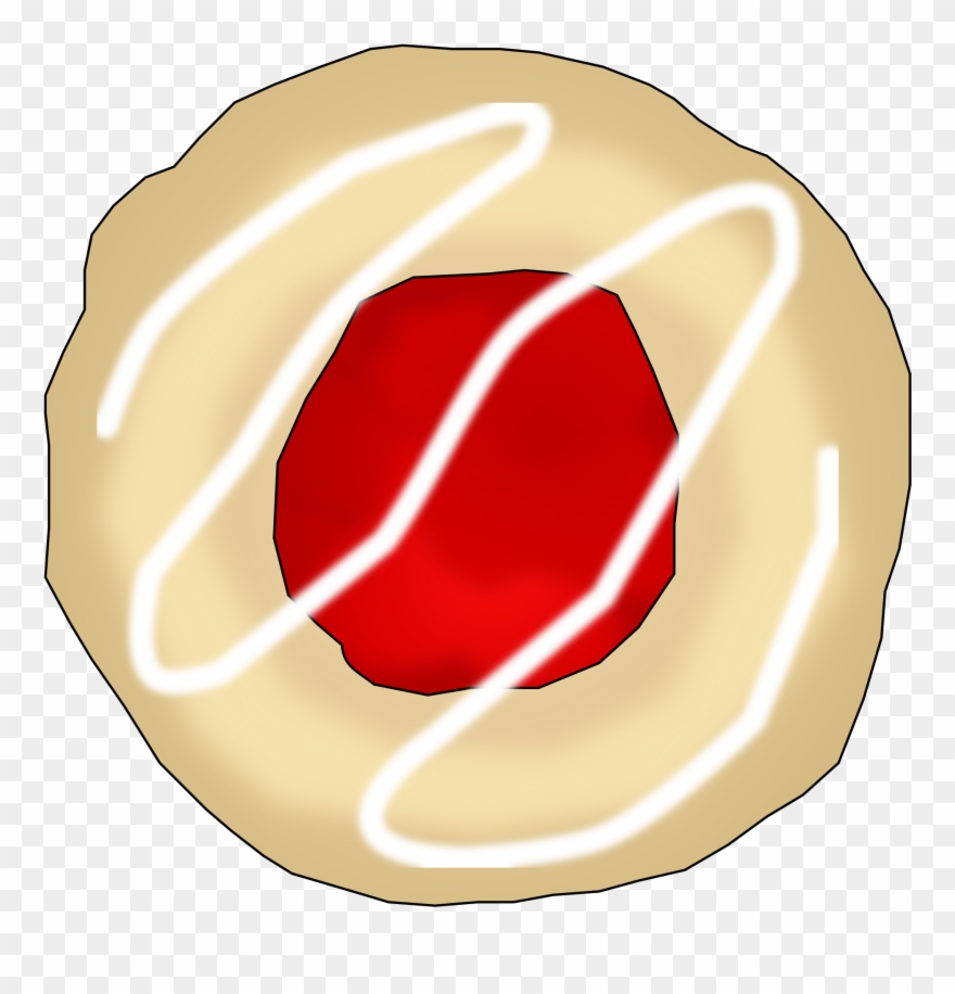 Graphic Free Library Raspberry Or Thumbprint Cookie - Jelly Cookie Clip Art - Png Download