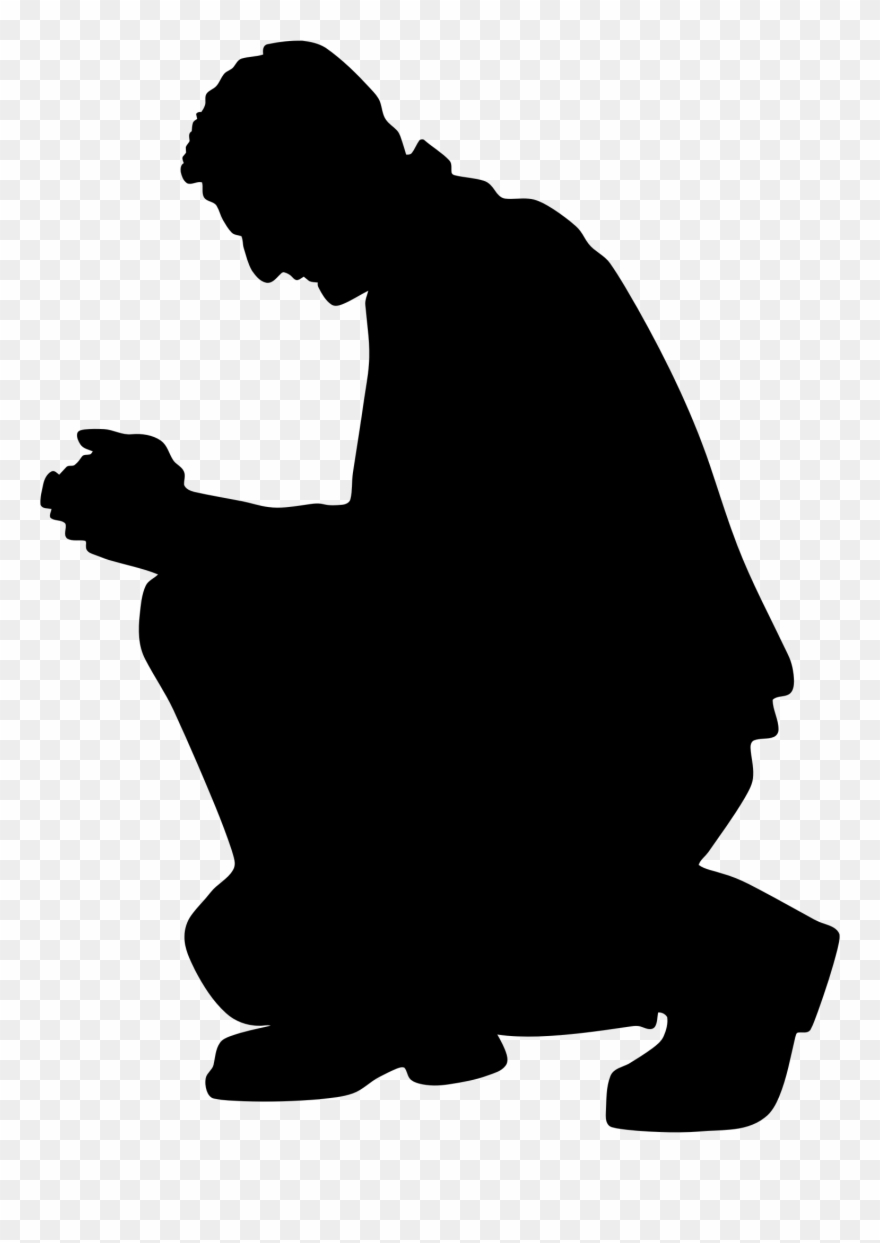 Silhouette Praying At Getdrawings - Praying Man Silhouette Clipart