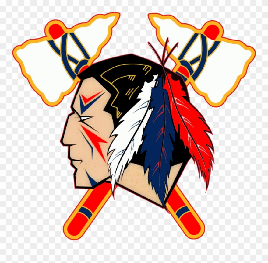 Indian Head Logo Clip Art Indians Tomahawk Image - Johnstown Tomahawks Logo - Png Download