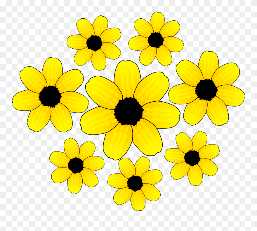 Maple Leaf Flower Clip Art At Clipart - Yellow Flower Clip Art - Png Download