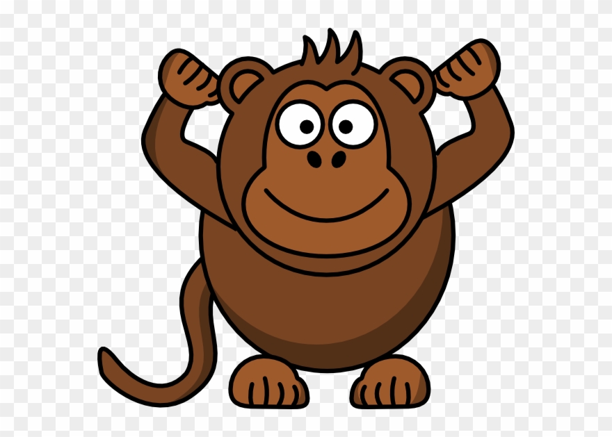 Monkey Clip Art - Cartoon Monkey Png Vector Transparent Png