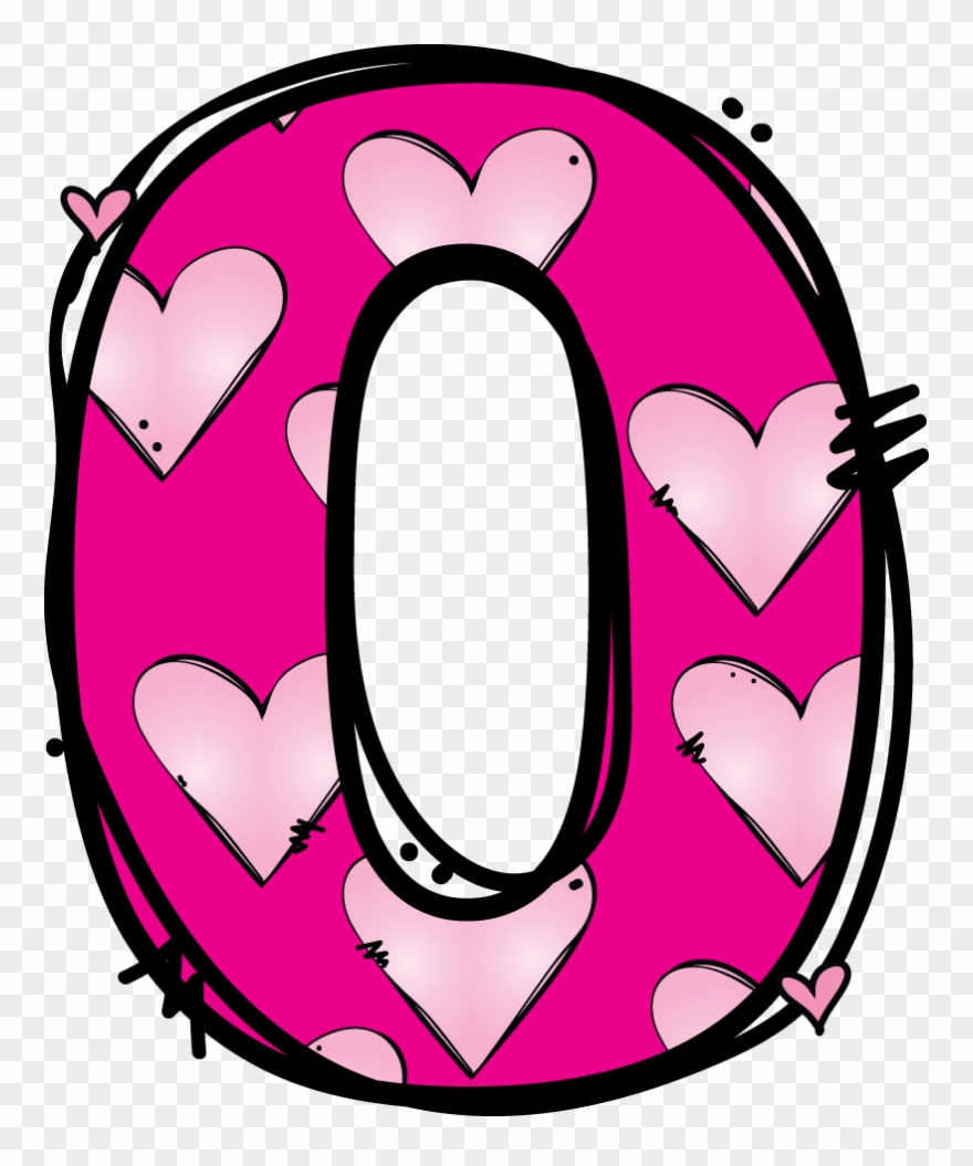 *✿**✿*numeros*✿**✿* Zahlen, Buchstaben - Number 0 Clipart Pink - Png Download