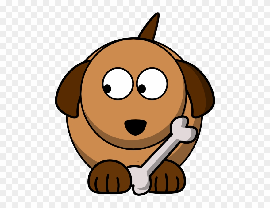 Dog - Cartoon Dog Looking Left Clipart