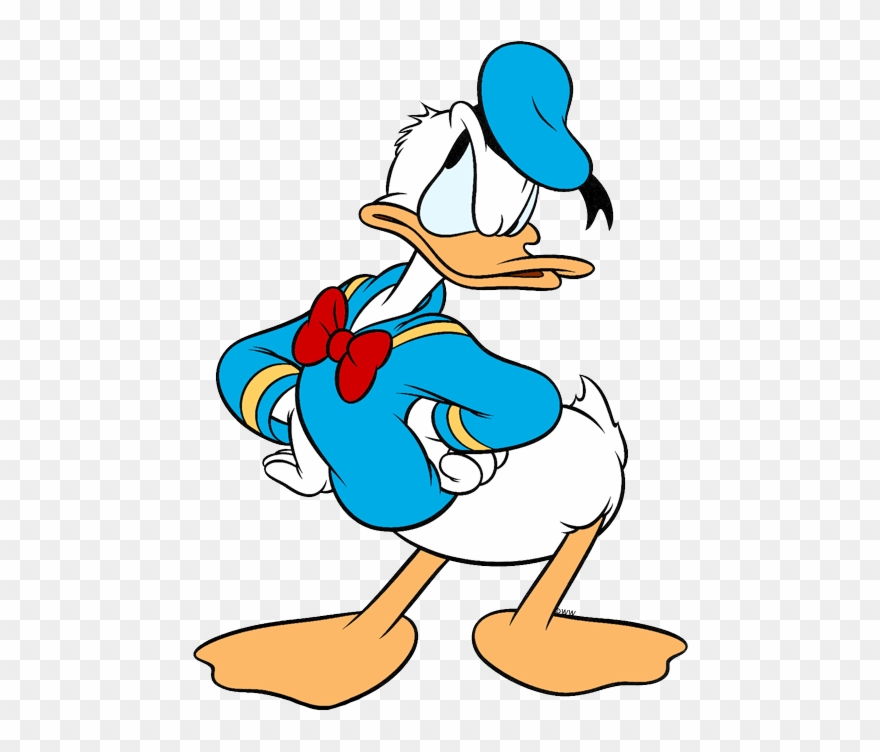 Irritated Donald Duck - Mickey Mouse Clipart