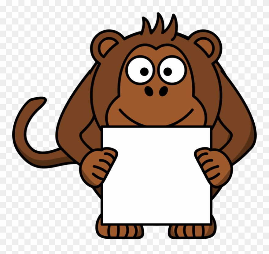Sorry - Animal Holding A Sign Clipart