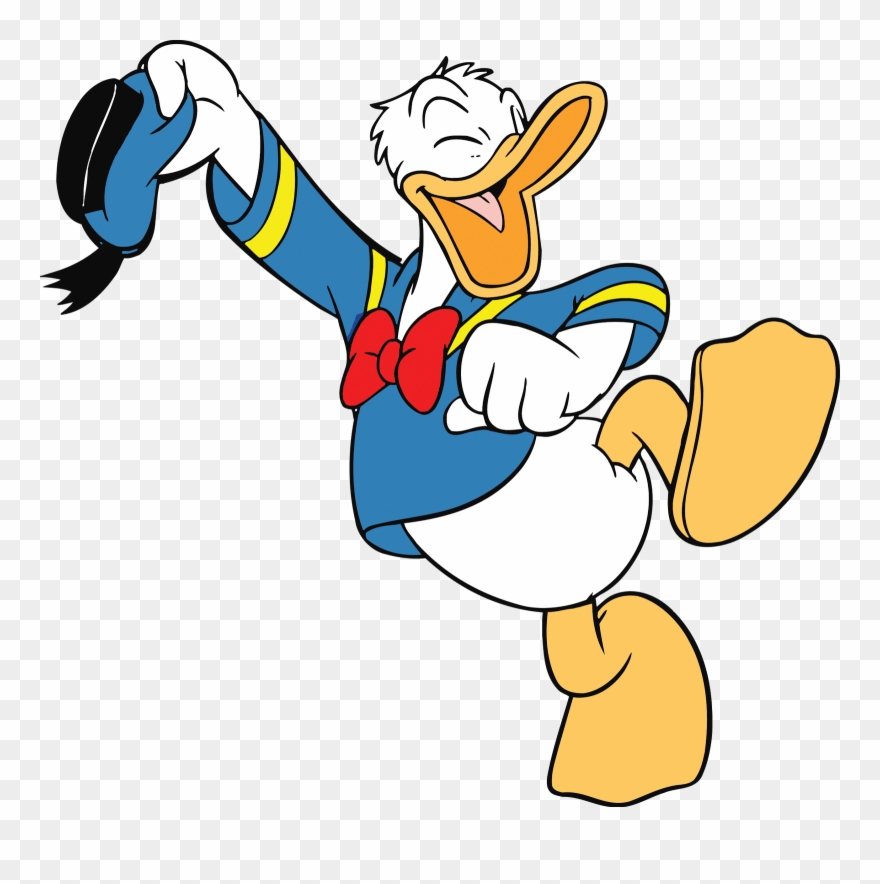Donald Duck Clipart Cross Arm - Sticker Donald Duck - Png Download