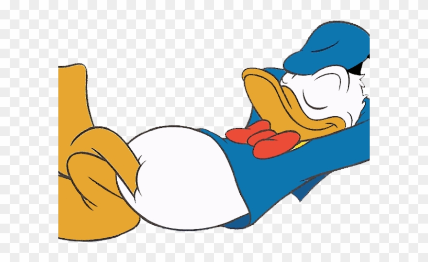 Donald Duck Clipart - Relaxation Clip Art - Png Download
