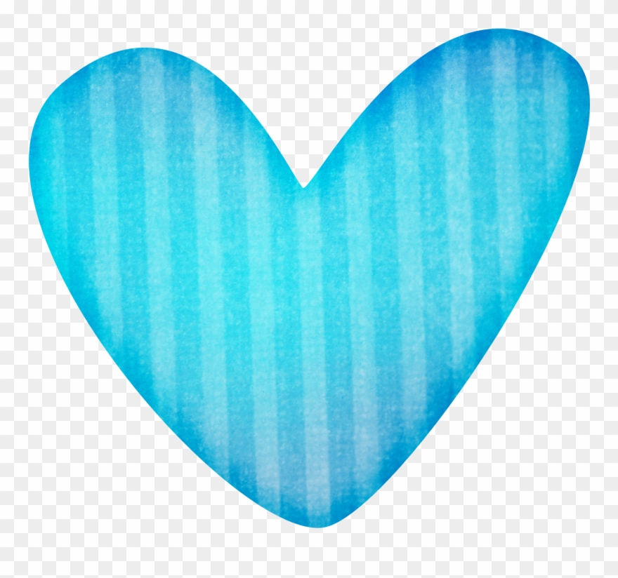 More Heart Clipart - Clip Art Blue Heart - Png Download