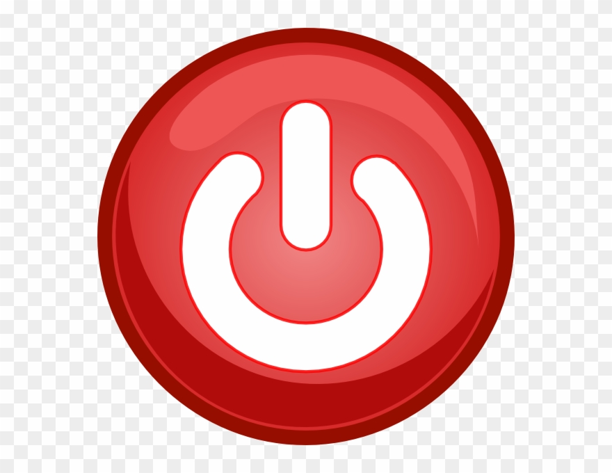 Power Button Off Clip Art At Clkercom Vector Online - Tasto Accensione - Png Download