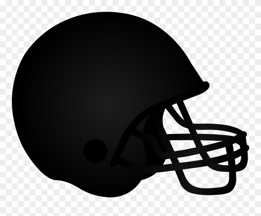 Black Football Helmet - It's The Most Wonderful Time Of The Year Football Svg Clipart