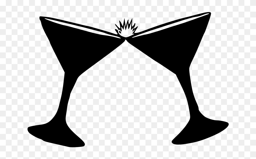 Wine Glass Silhouette Clip Art At Getdrawings - Alcohol Clipart - Png Download