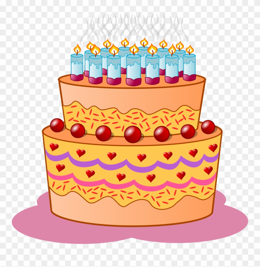 Picture Stock Sour Cherry Birthdaycake Images - Birthday Cake Clip Art - Png Download