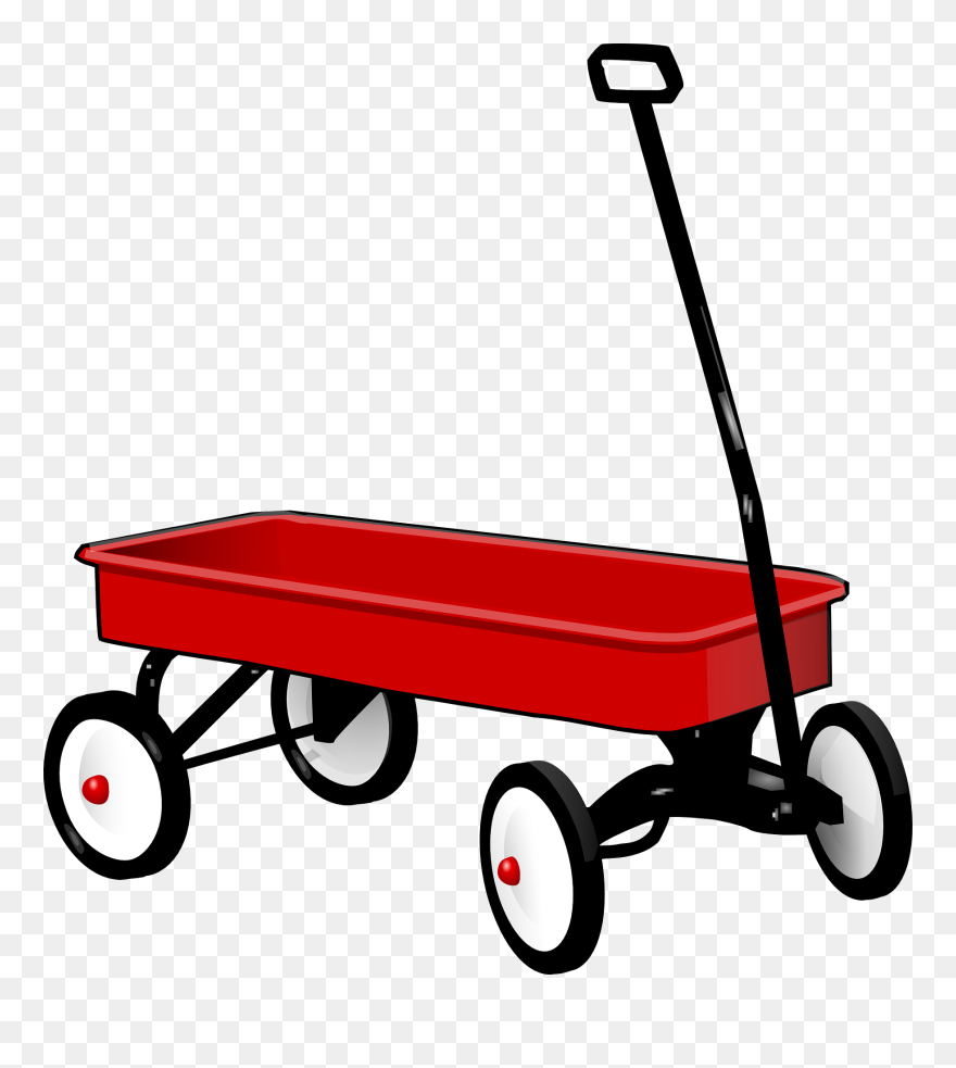 Free To Use Public Domain Toy Clip Art - Red Wagon Clipart - Png Download