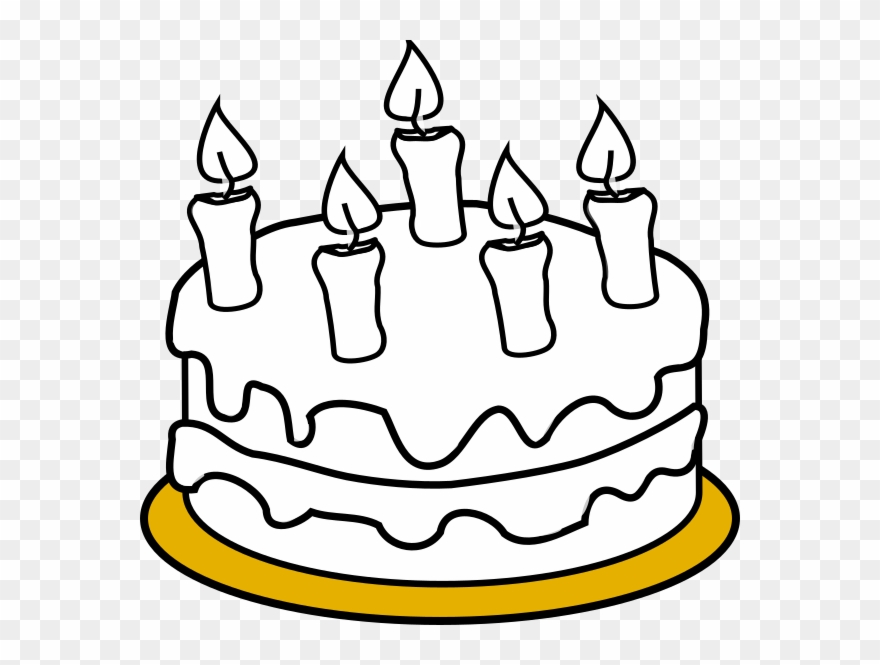 Clipart Transparent Cake Svg Drawing - Colouring Pages Of Cake - Png Download