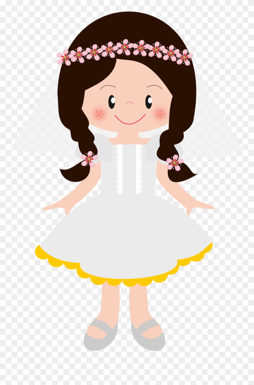 Montando A Minha Festa Imagens - Nena Primera Comunion Png Clipart