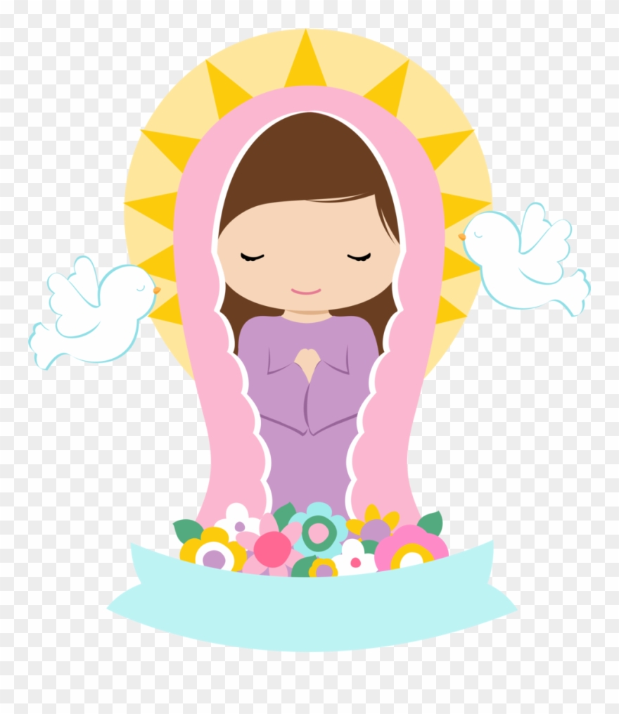 Ideen Zur Taufe, Heilige Familie, Santos, Erstkommunion, - Virgen Del Rosario Dibujo Clipart