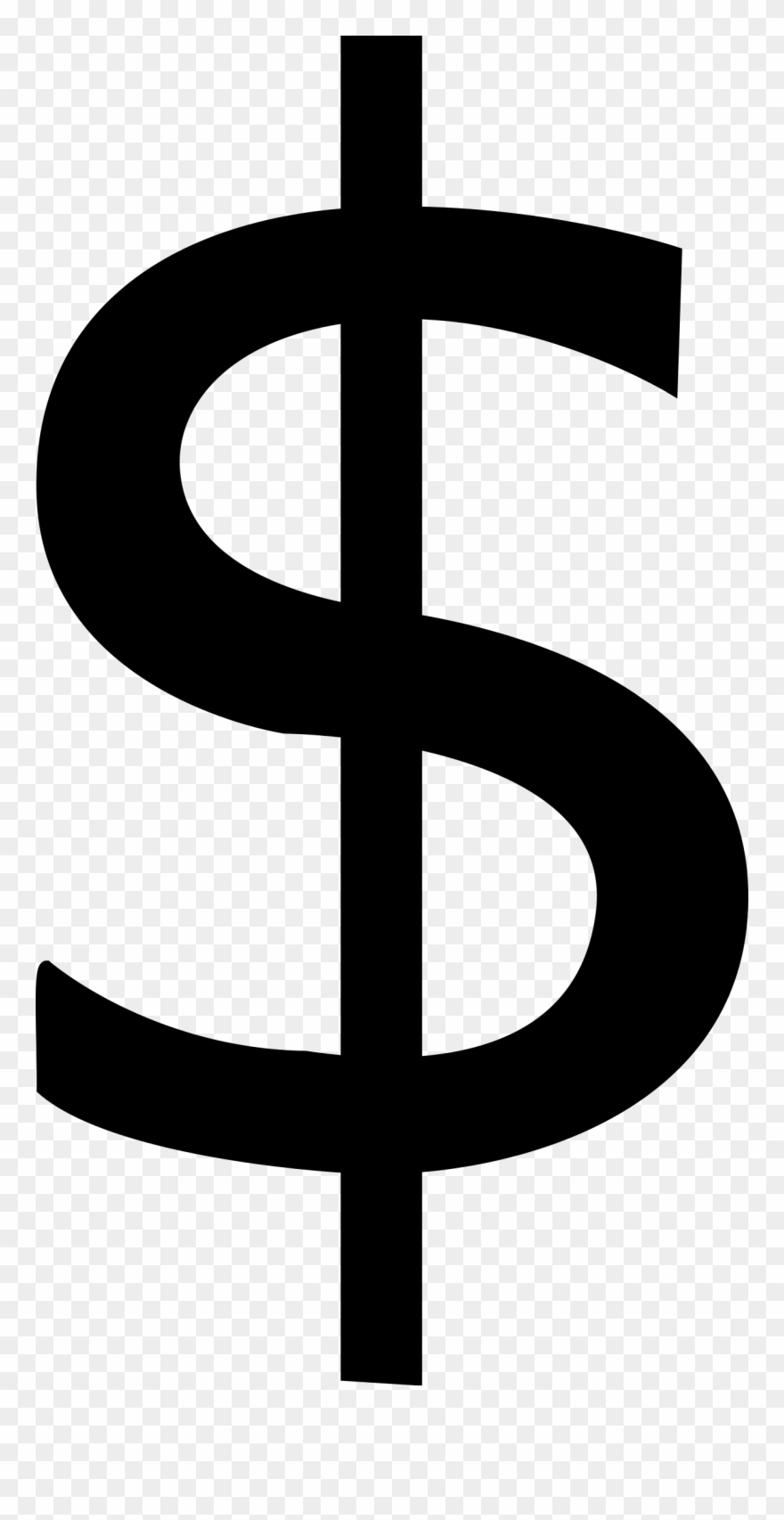 Dollar Sign In Black Circle - Dollar Sign Clip Art Black And White - Png Download