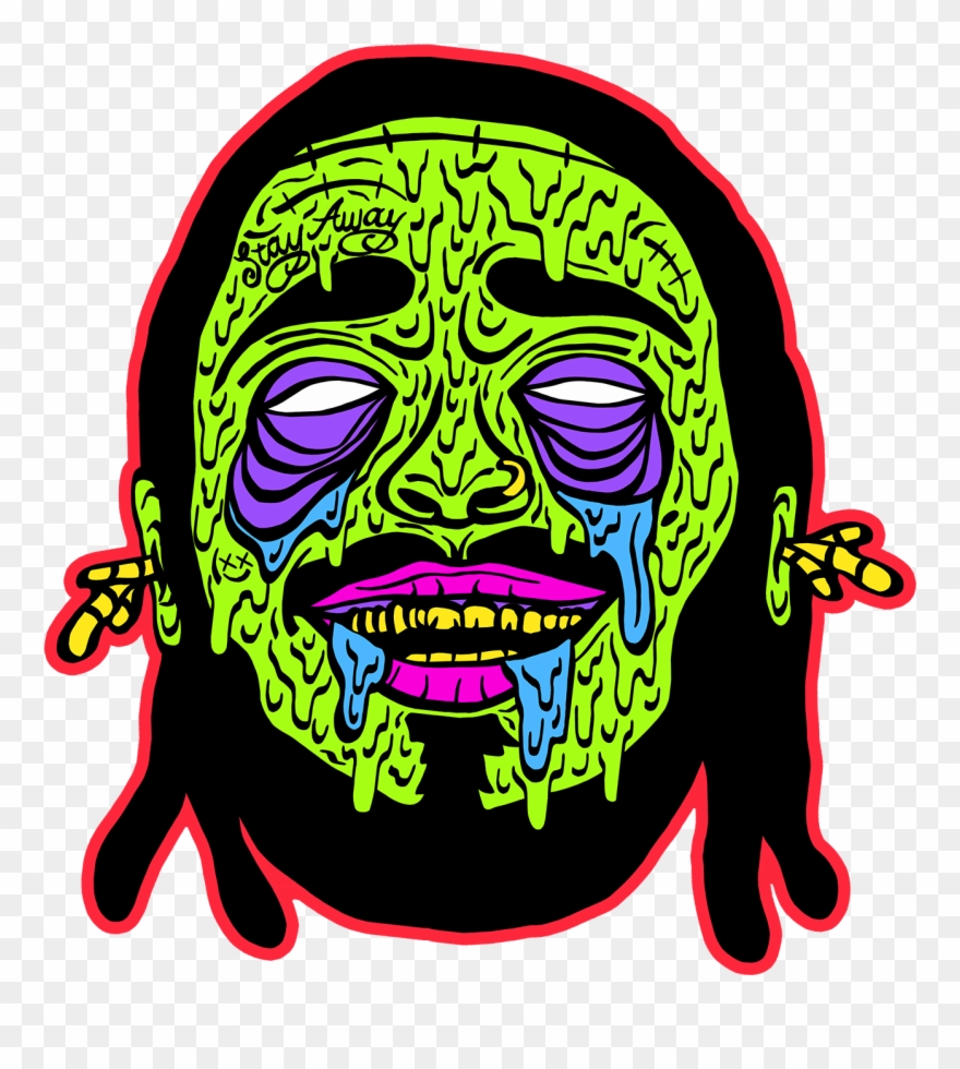 Zombie Post - Post Malone Clip Art - Png Download
