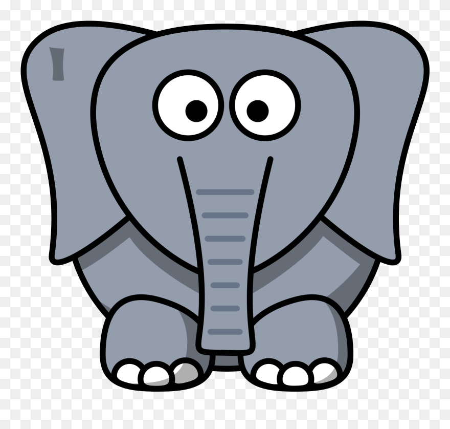 Sorry - Cartoon Elephant Face Clipart