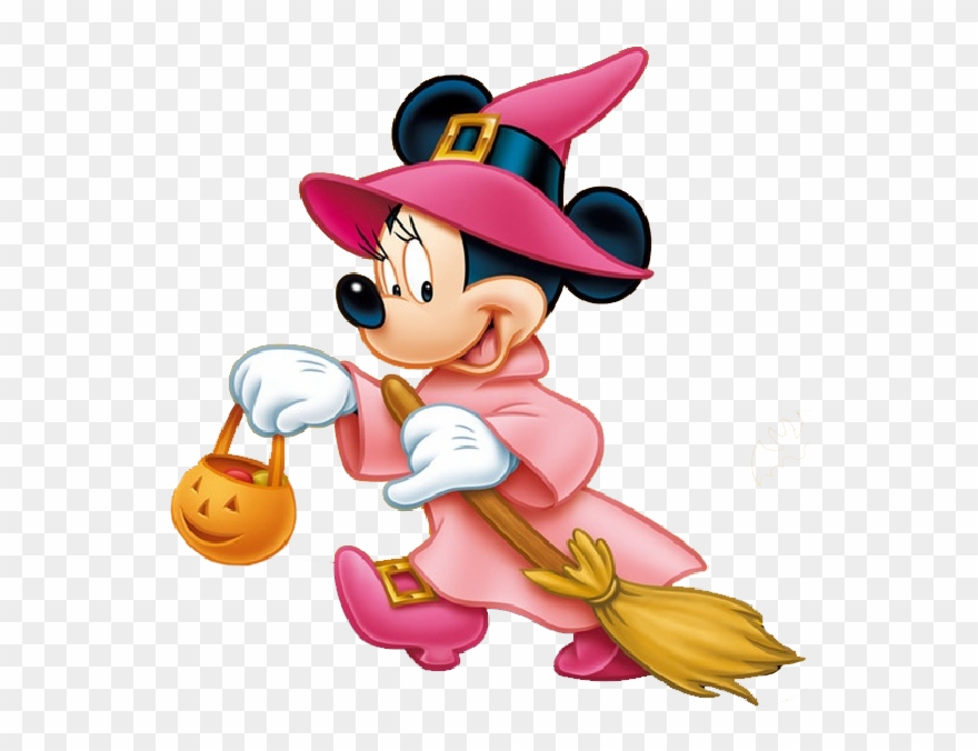 Disney Halloween Clip Art - Minnie Halloween Png Transparent Png