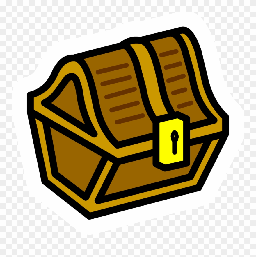 Treasure Chest Pin - Cartoon Treasure Chest Png Clipart