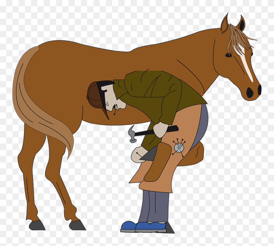 Feet Clipart Horse - Blacksmith Horseshoe Clipart - Png Download