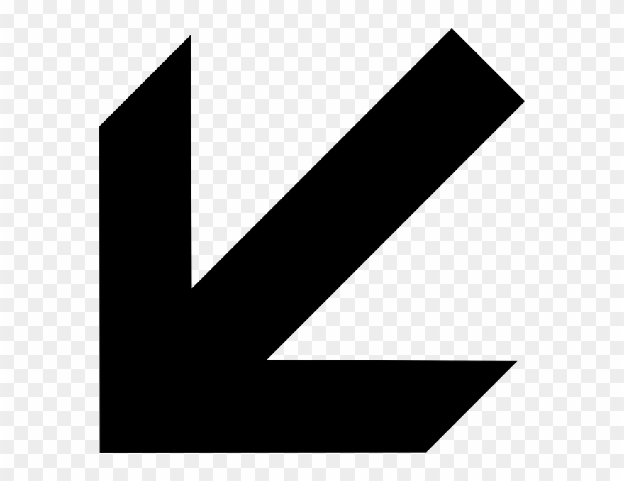 Down Left Arrow Png Clipart