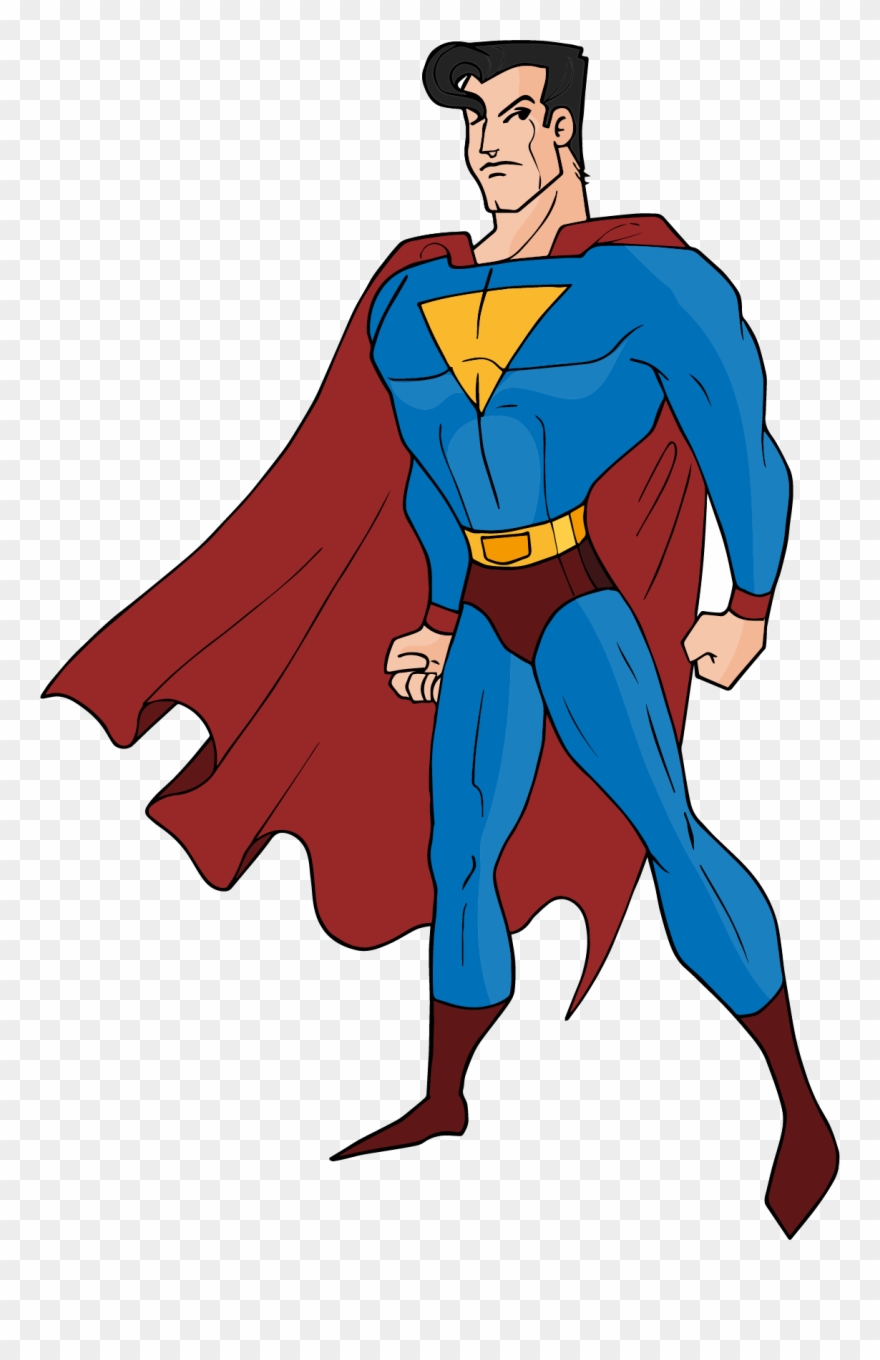 Superman Images Facts About Only Clip Art - Cartoon Superman Png Clipart Transparent Png
