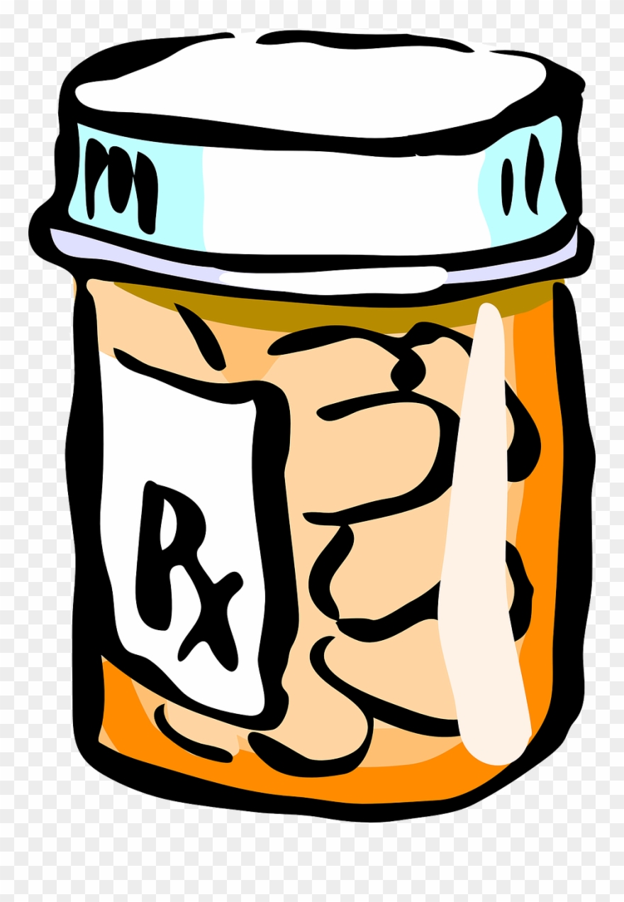 Jar Of Pees - Pill Bottles Clip Art - Png Download