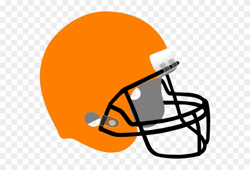 Cool Football Laces Clipart The Cliparts Png Football - Orange And Black Football Helmet Transparent Png